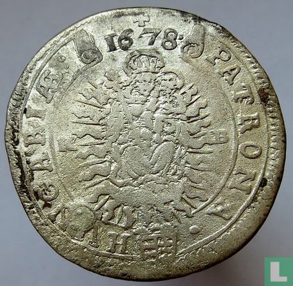 Ungarn 15 Krajczar 1678 - Bild 1