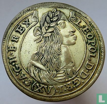 Hongarije 15 krajczar 1677 - Afbeelding 2