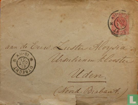 Utrecht - 1901 Utrecht Uden BriefPost voorgefrankeerd 