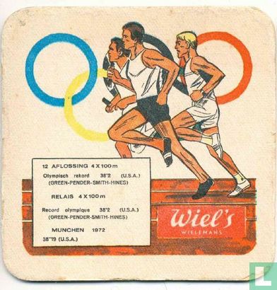 Munchen 1972 : Nr. 12 Aflossing 4 x 100 m (met winnaar)
