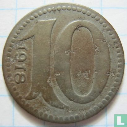 Mainz 10 pfennig 1918 - Afbeelding 1