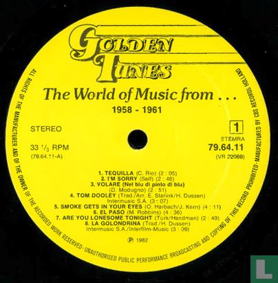 The World of Music from 1958-1961 - Afbeelding 3