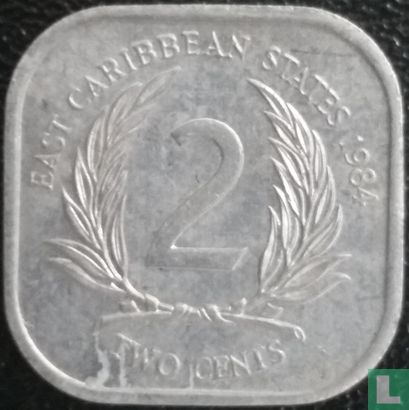 East Caribbean States 2 cents 1984 - Image 1
