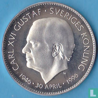Zweden 200 kronor 1996 "50th Birthday of King Carl XVI Gustaf" - Afbeelding 1