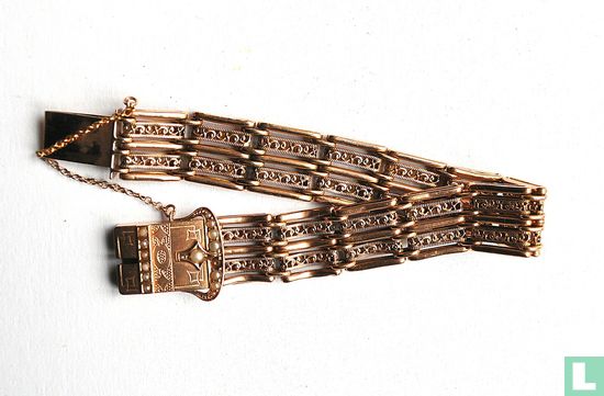 Gouden Armband Jugendstil Gebr.Roozendaal Hoorn - Image 2