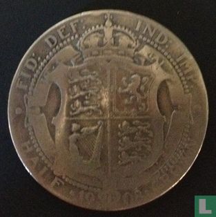 United Kingdom ½ crown 1908 - Image 1