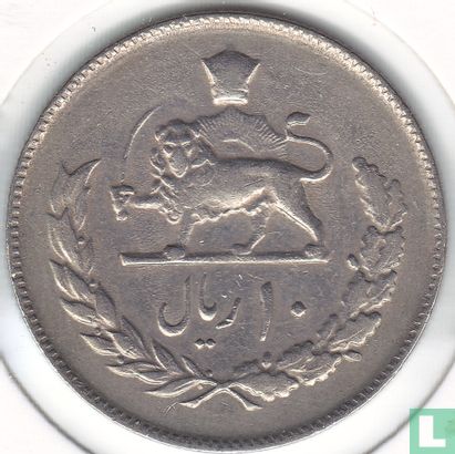 Iran 10 rials 1975 (SH1354) - Image 2