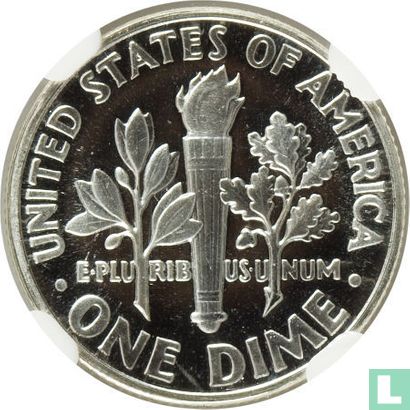 États-Unis 1 dime 1957 (BE) - Image 2