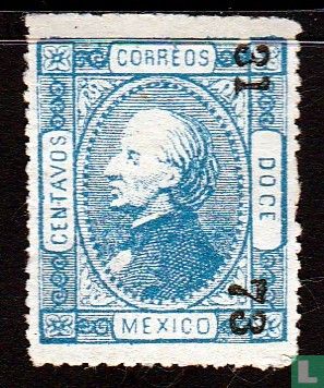 Miguel Hidalgo (overprint)