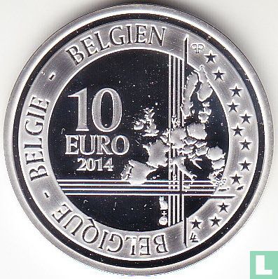 België 10 euro 2014 (PROOF) "Centenary of the beginning of the First World War" - Afbeelding 1