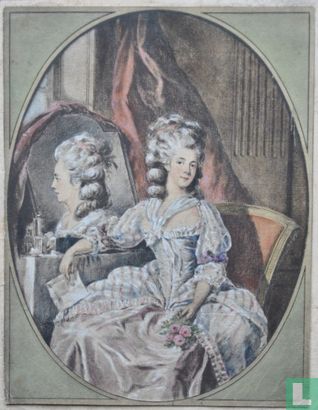Portret van de actrice Catharine Rosalie Gérard, ook wel Mademoiselle Duthé genoemd