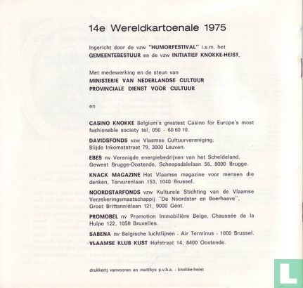 Catalogus 1975 - Wereldkartoenale Knokke-Heist juli-augustus - Afbeelding 2