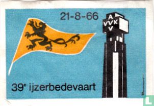 Vlag Vlaamse Leeuw - 39ste ijzerbedevaart - Image 1