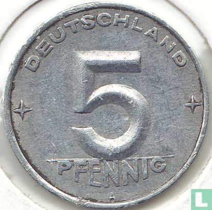 DDR 5 pfennig 1952 (A) - Afbeelding 2