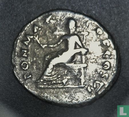 Denier de l'Empire romain, AR, 69-79 après J.-C., Vespasien, Rome. AD 75 - Image 2
