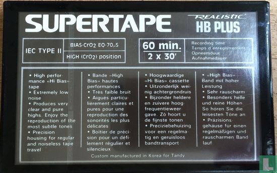 Realistic Supertape HB Plus IEC II 60 - Afbeelding 2