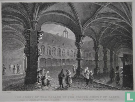 The court of the palace of the prince bishop of Liege