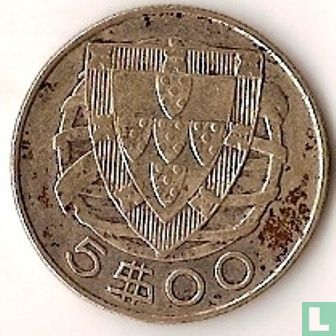Portugal 5 escudos 1947 - Afbeelding 2