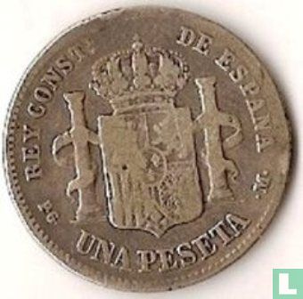Spanje 1 peseta 1891 - Afbeelding 2
