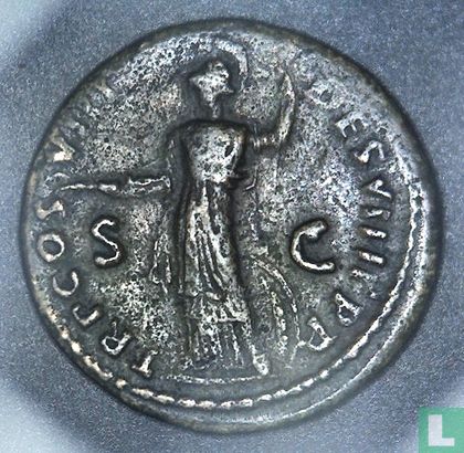 Romeinse Rijk, AE Dupondius, 81-96 AD, Domitianus, Rome, 82 AD - Afbeelding 2