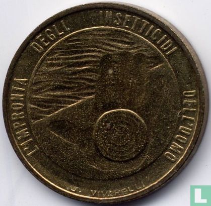 San Marino 20 lire 1977 "Footprint of man's insecticides" - Afbeelding 2