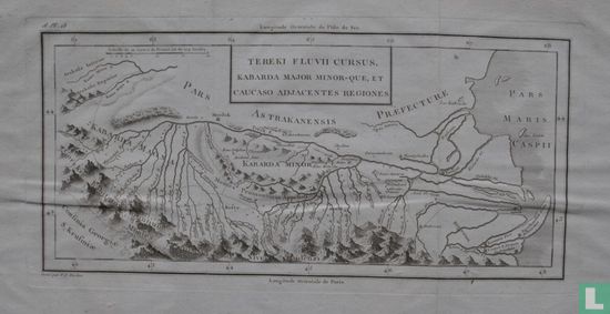 Tereki Fluvii Cursus, Kabarda major minor-que et Caucaso adjacentes Regiones