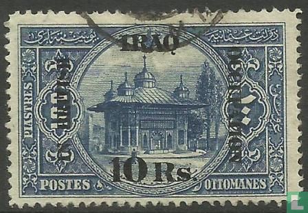 Türkische Briefmarken mit Aufdruck