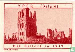 Yper - Het Belfort in 1919