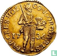Holland 1 dukaat 1736 - Afbeelding 1