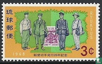 20. Jahrestag Ryukyu Briefmarken