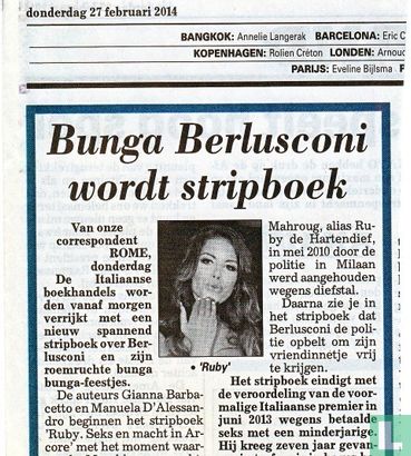 Bunga Berlusconi wordt stripboek