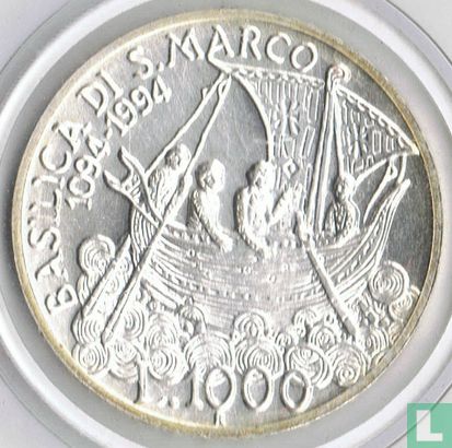 Italy 1000 lire 1994 "900th anniversary Basilica of San Marco in Venice" - Image 1