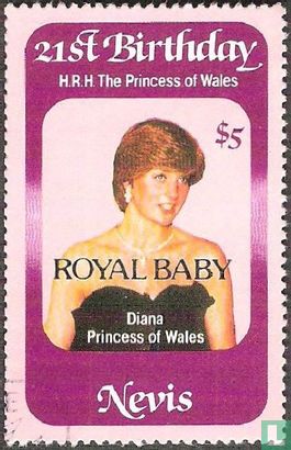 La princesse Diana, avec surcharge 