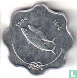 Maldiven 5 laari 1984 (AH1404) - Afbeelding 1