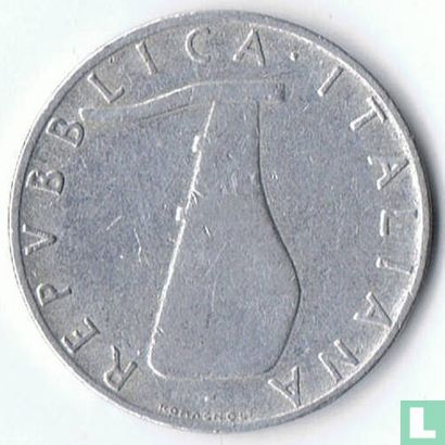 Italien 5 Lire 1956 - Bild 2