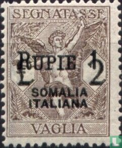 Postbewijszegel, met opdruk  