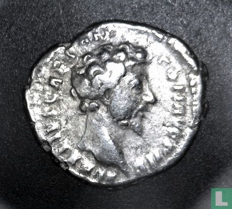 Romeinse Rijk, AR Denarius, 139-161 AD, Marcus Aurelius as Caesar under Antoninus Pius, Rome, 156-157 AD - Afbeelding 1