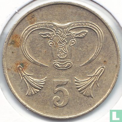 Cyprus 5 cents 1983 - Image 2
