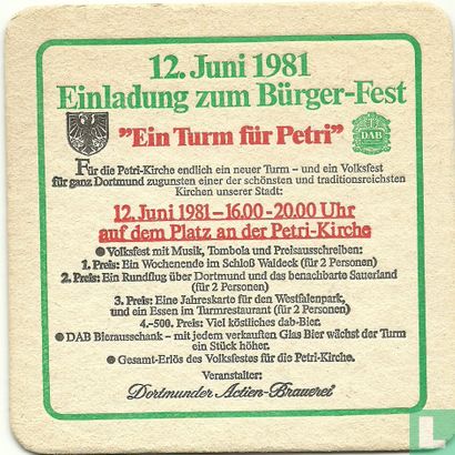 DAB Bürger-Fest 1981 - Bild 1