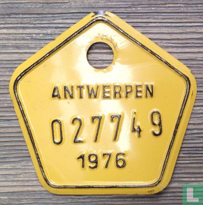 Fietsplaatje Antwerpen - Afbeelding 1