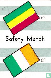 vlaggen van Ethiopië? en Ierland - Safety Match