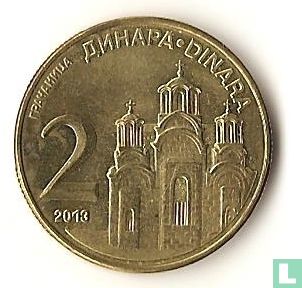 Serbia 2 dinara 2013 - Image 1