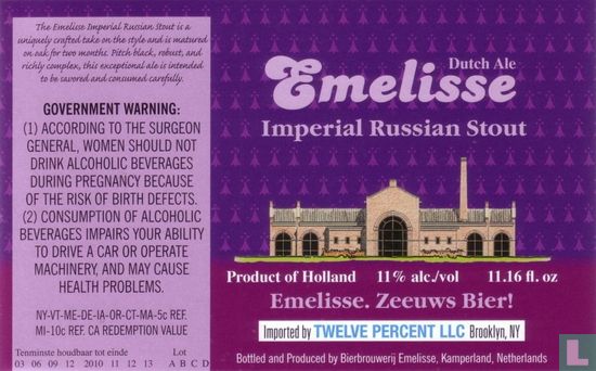 Emelisse Dutch Ale Imperial Russian Stout