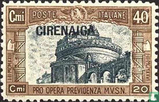 Pro opera previdenza, with overprint