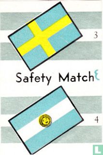 vlaggen van Zweden en ? - Safety Match