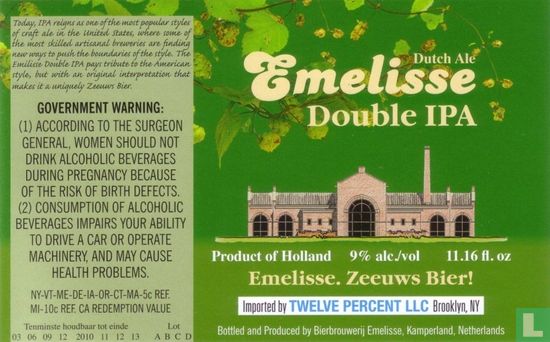 Emelisse Dutch Ale Double IPA