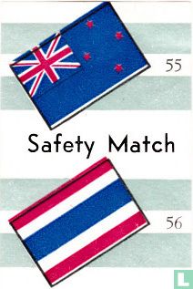 vlaggen van Nieuw Zeeland en Thailand - Safety Match