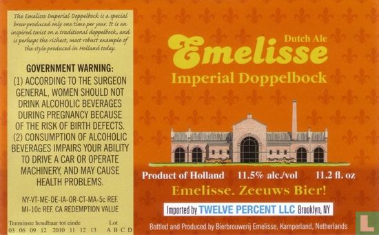 Emelisse Dutch Ale Imperial Doppelbock