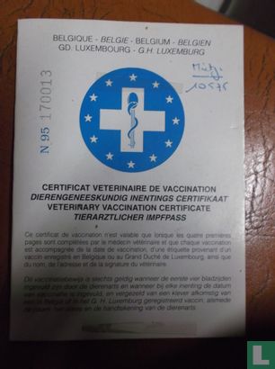 Dierengeneeskundig inentings certificaat - Afbeelding 1