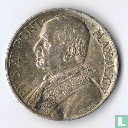Vatican 10 lire 1935 - Image 2